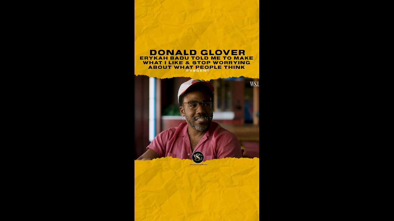 @donaldglover - @erykahbadu told me to make what I like & stop worrying about what people think