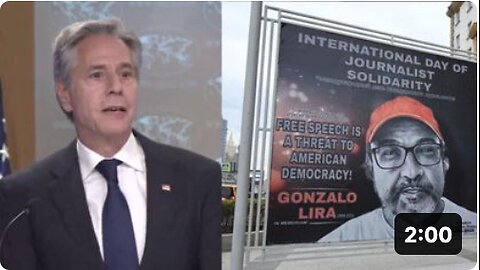 Blinken Brags Over (((Gershkovich))), Pretends Gonzalo Lira Didn't Exist