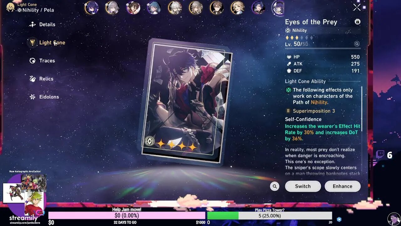 My Seelie is looking real nasty now! Should I get Jing Yuan's Light Cone?!