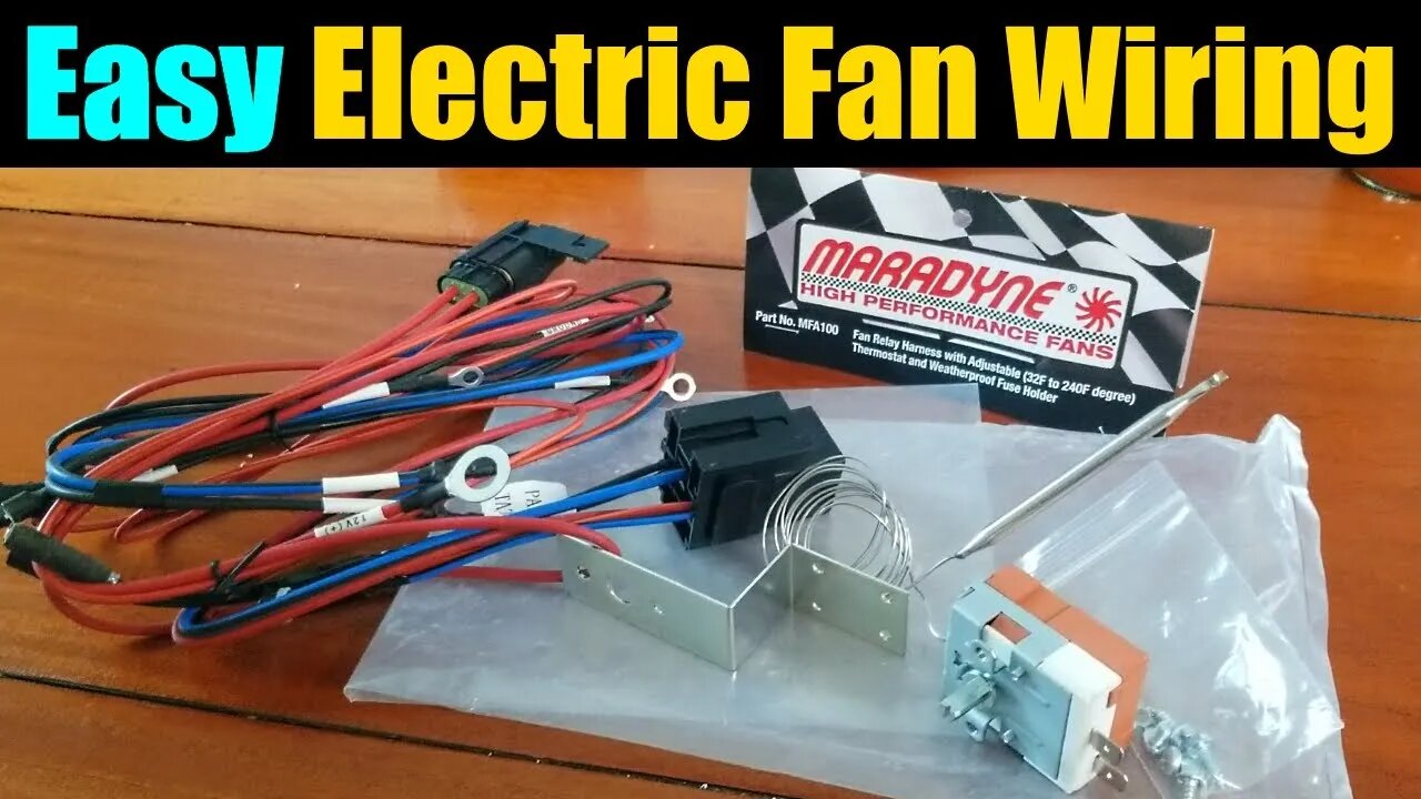 How To Wire Electric Fans - MFA100 Fan Switch And Wiring Kit | Maradyne High Performance Fans |