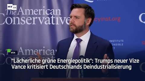 Trumps neuer Vize Vance kritisiert Deutschlands Deindustrialisierung