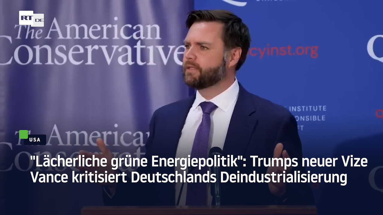 Trumps neuer Vize Vance kritisiert Deutschlands Deindustrialisierung