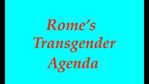 The Jesuit Vatican Shadow Empire 09 - The Jesuit World Transgender Agenda