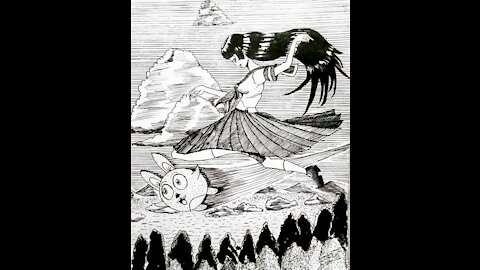 Inking whit G-pen and black inking