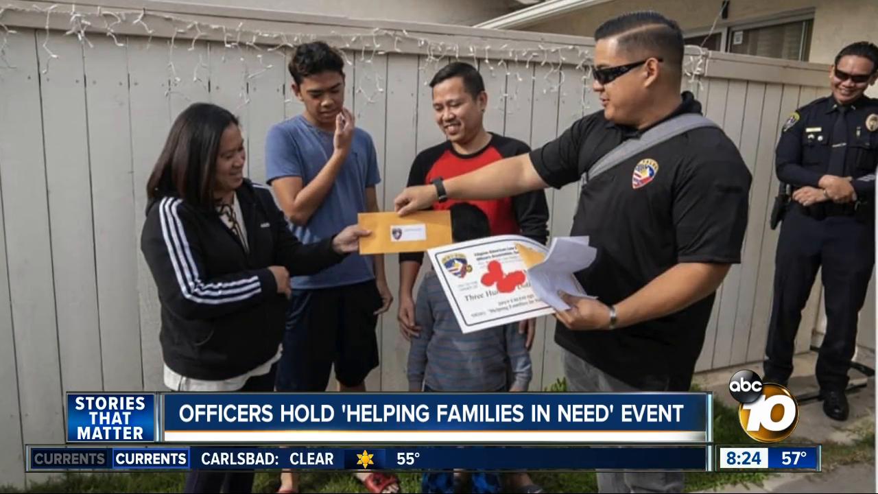 Officers hold 'Helping Families in Need' Event