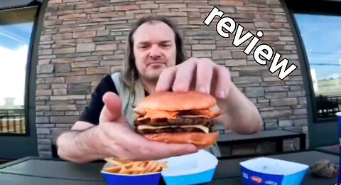 Dairy Queen Flamethrower double Burger + Fries and Drink Review