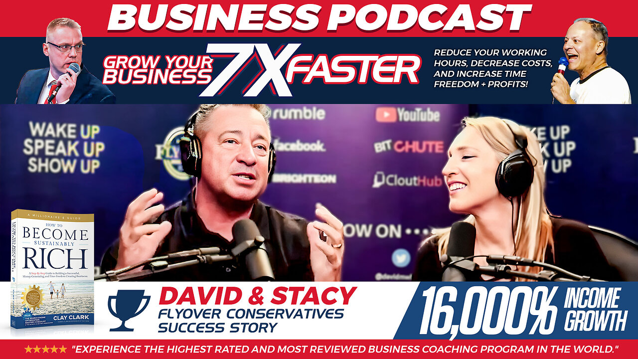 Business Growth | Clay Clark Client Success Story, The 16,000% Growth of the Flyover Conservatives Podcast