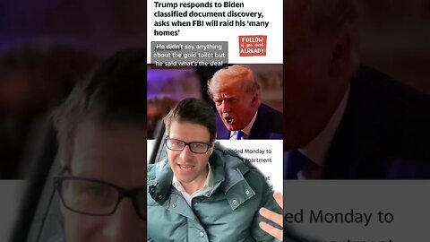 Trump Speaks! Blasts Biden & FBI: Double Standard