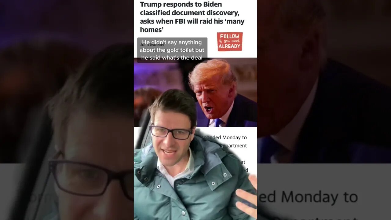 Trump Speaks! Blasts Biden & FBI: Double Standard