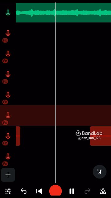 Making a song on BandLab using (IPHONE HEADPHONES)