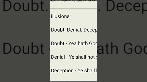 Satan's Trident: Doubt. Denial. Deception.
