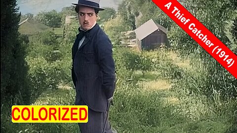 #CharlieChaplin - A Thief Catcher (1914) | Şarlo Hırsız Avcısı | 泥棒を捕まえる人 | Colorized Movie