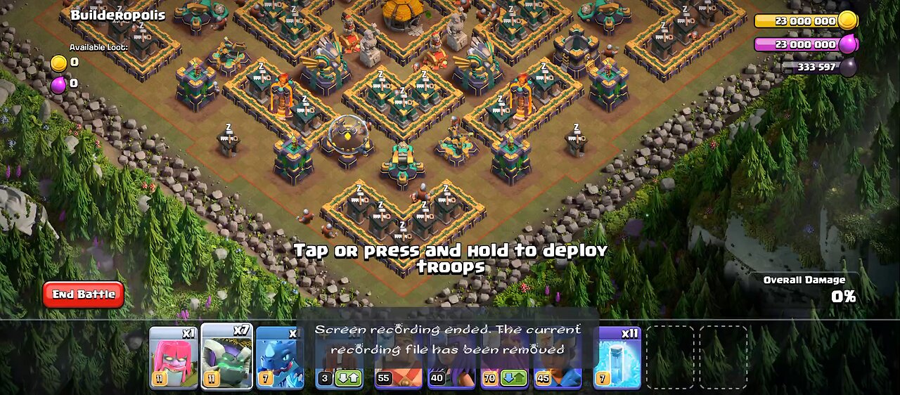 Use witch Golem and win easily 3 star in Single player Builderopolis #clashofclans #supercell