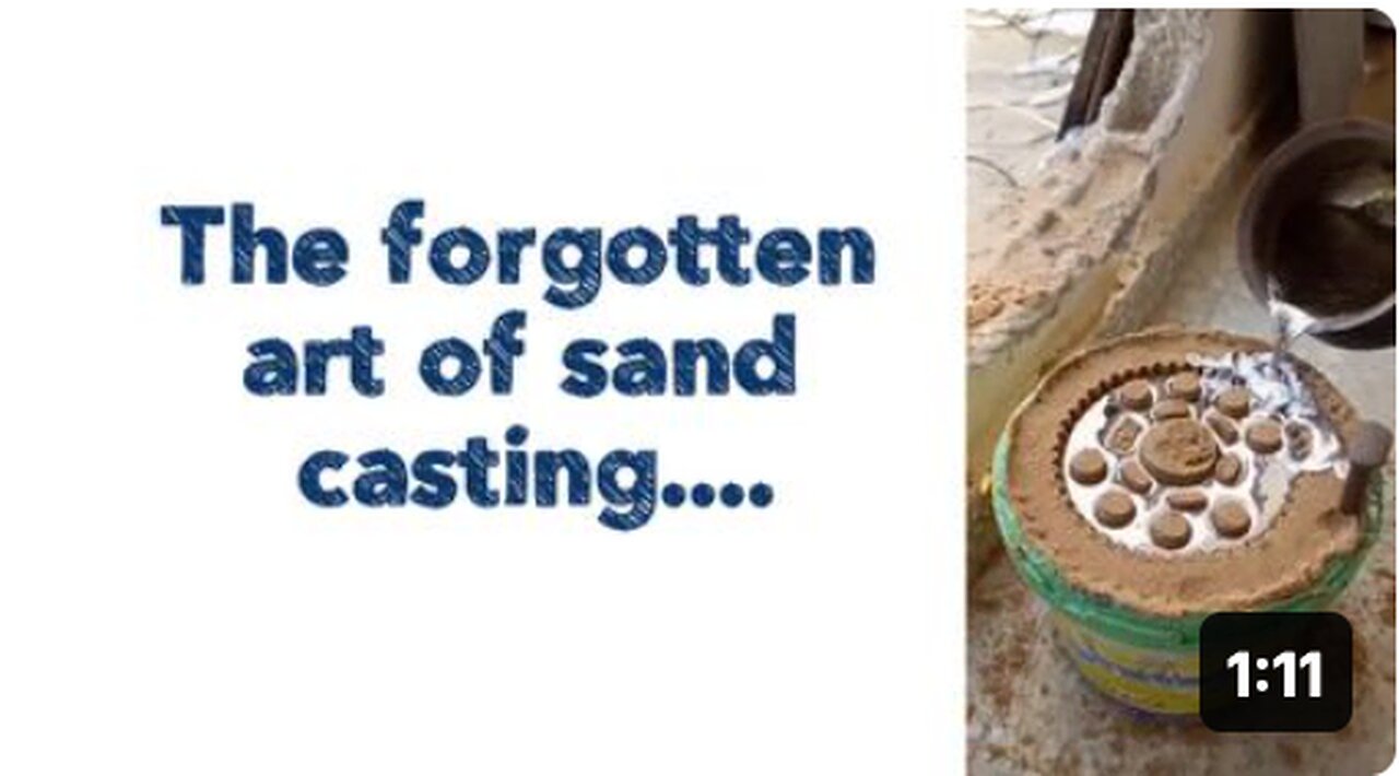 The forgotten art of sand casting....