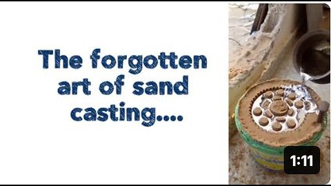 The forgotten art of sand casting....