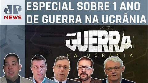 Convidados analisam os principais acontecimentos em um ano de guerra na Ucrânia