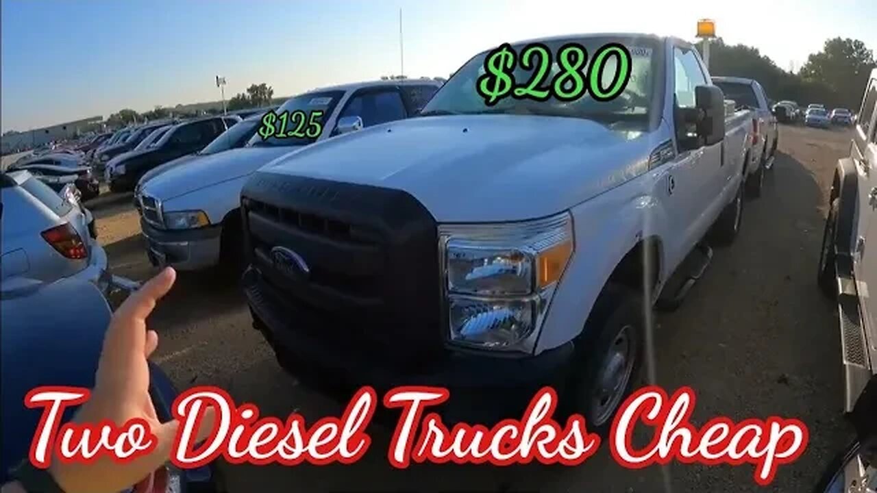 Two Cheap Diesels Winning At Auction, Copart Walk Around