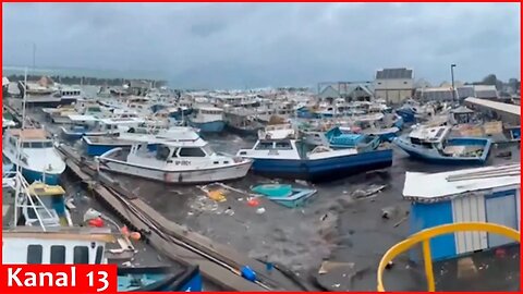 Hurricane hit Barbados and Grenada, turned the ships