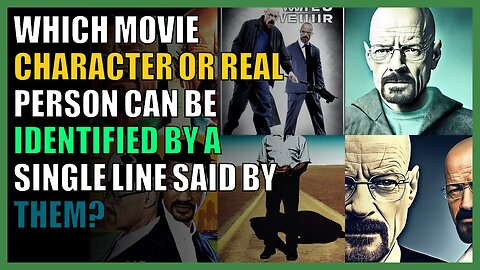 Which movie character or real person can be identified by a single line said by them?