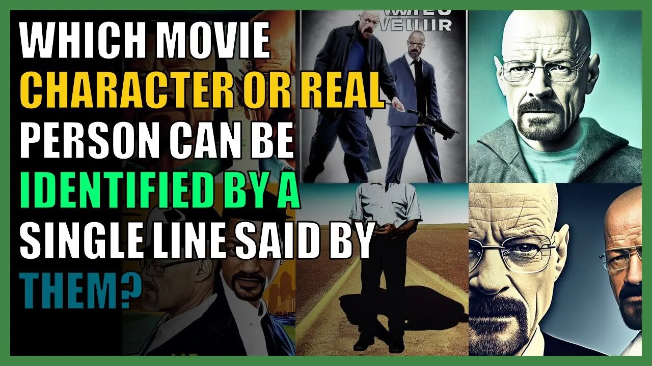 Which movie character or real person can be identified by a single line said by them?
