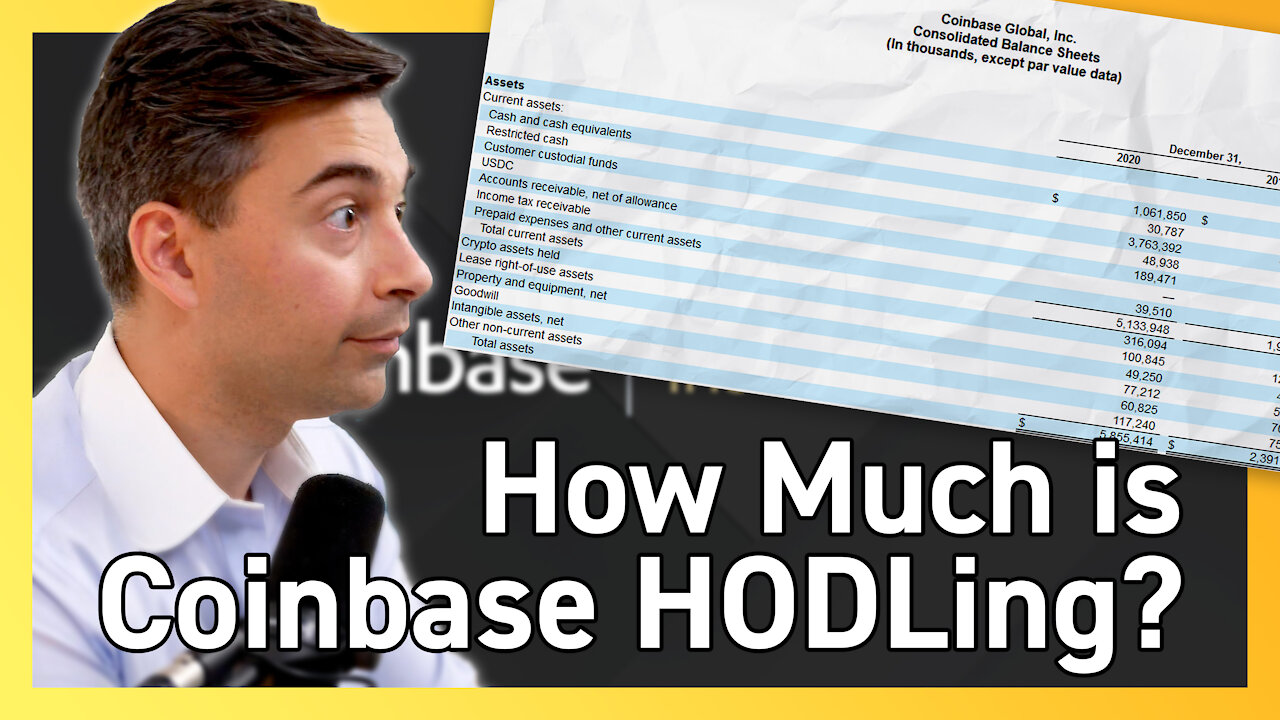 Coinbase Is HODLing 6,840 BTC as Investment?! - $COIN Stock