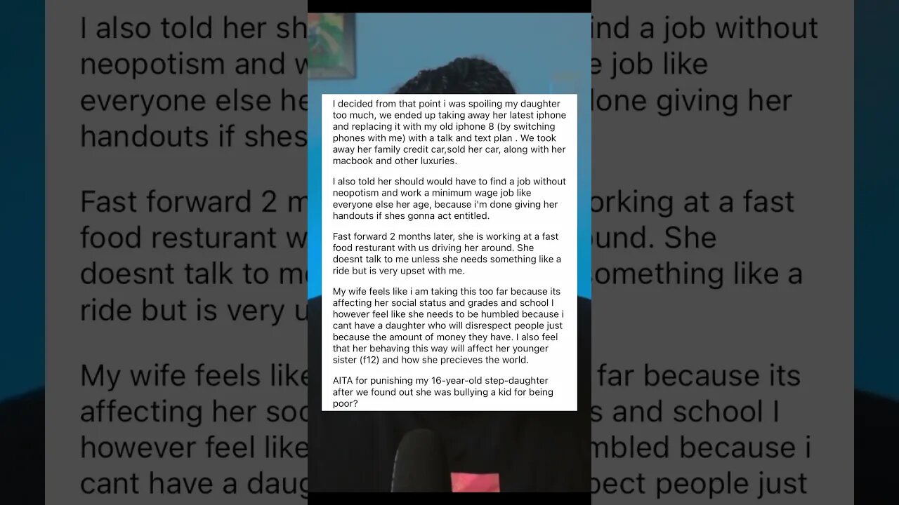 Is He The A-Hole? Father PUNISHES Stepdaughter | Reddit Stories #short #reddit