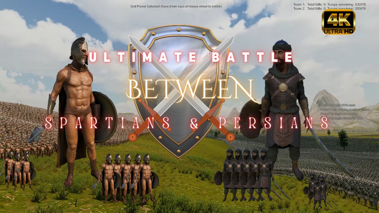 Battle of Titans: Spartans vs Persians | Ultimate Epic Battle Simulator 2 | 4K | UHD | PC