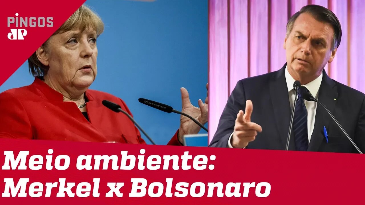 Bolsonaro rebate fala de Merkel sobre meio ambiente