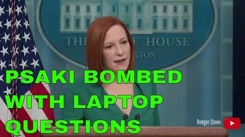 Psaki Gets Bombed w/ Laptop Questions 😂