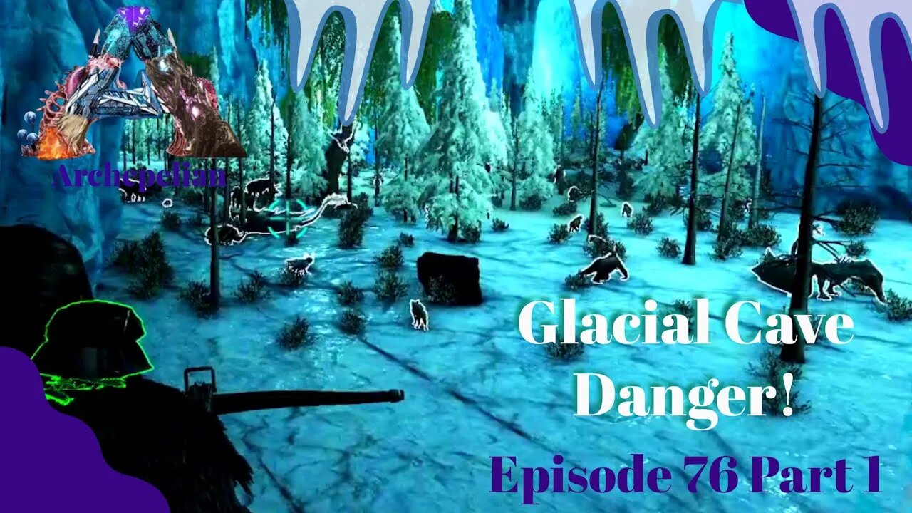 The Dangerous Glacial Cave! Part 1 - Archepelian Map - ARK Survival Evolved - Ep 76