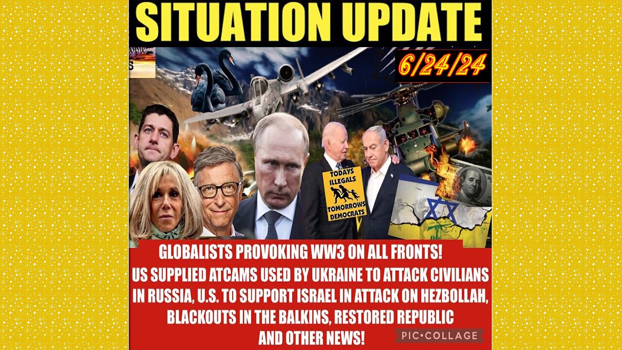 SITUATION UPDATE 6/24/24 - NFauci Testifies To Congress, Nato At War W/Russia, Israel & Hezbollah