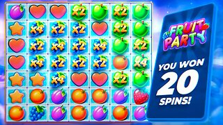 20 SPINS FRUIT PARTY BONUS BUY GOES INSANE!