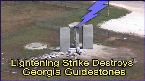 Lightening Strike Destroys Georgia Guidestones