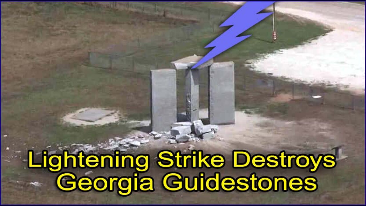 Lightening Strike Destroys Georgia Guidestones