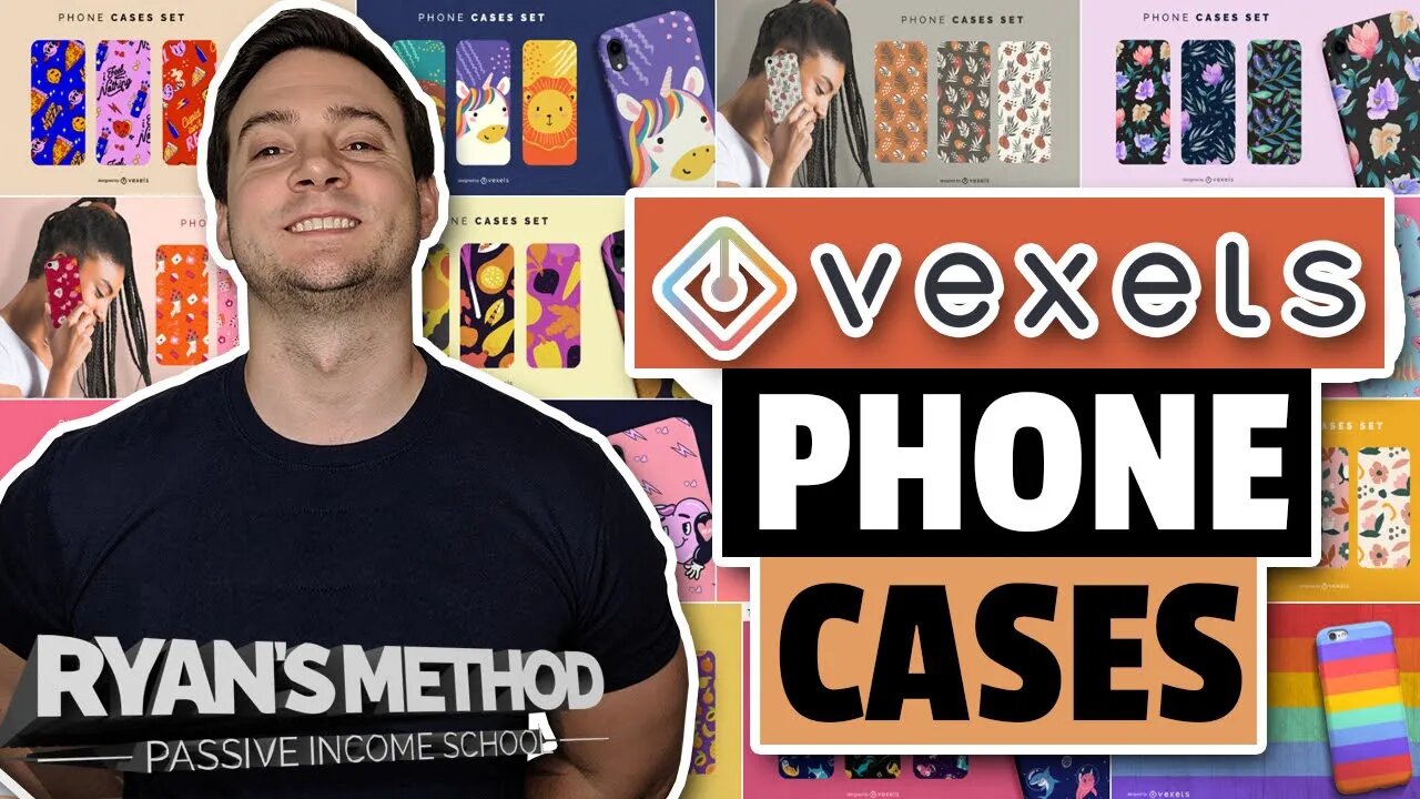 How I Create Professional Amazon Merch Phone Cases (w/ Vexels)