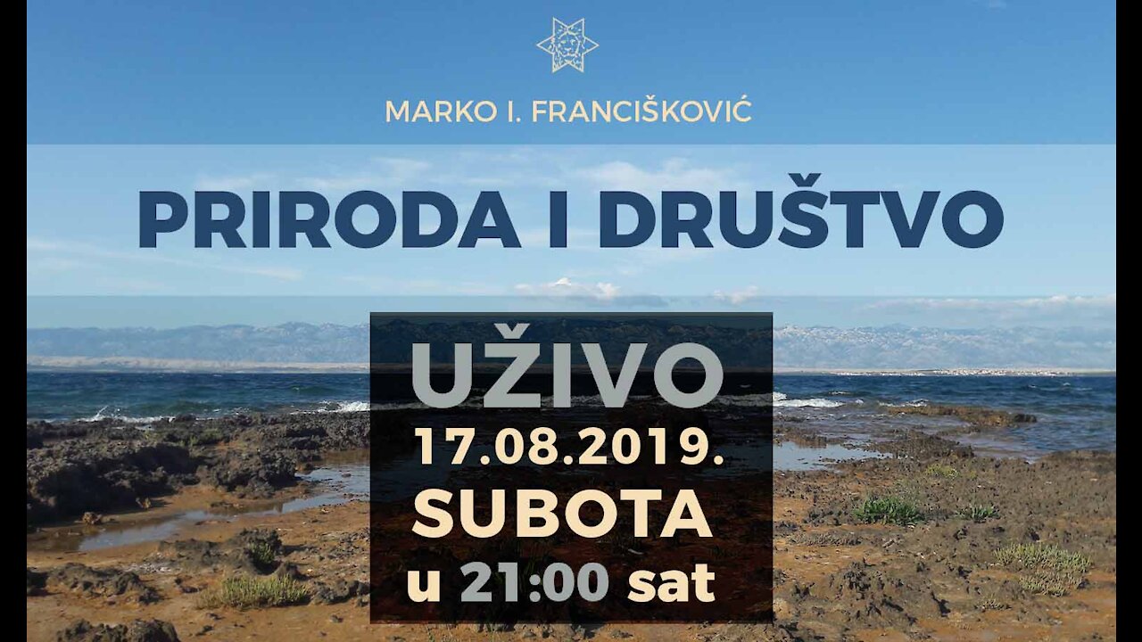 23. facebook live: Priroda i društvo (17.08.2019.)