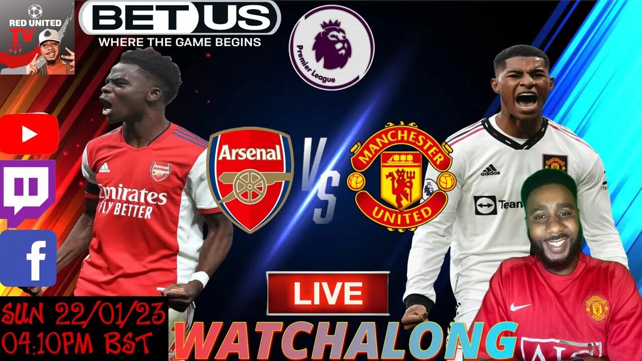 ARSENAL vs MANCHESTER UNITED LIVE Stream Watchalong | PREMIER LEAGUE 22/23 | Ivorian Spice