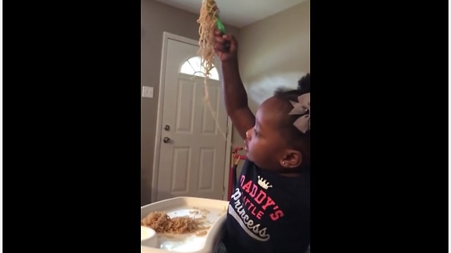 Baby thinks Ramen Noodles are "nasty"