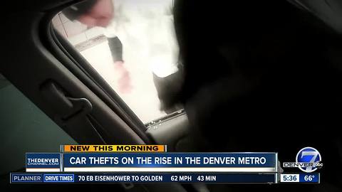 Police departments warn about rising number of car thefts in Denver metro area