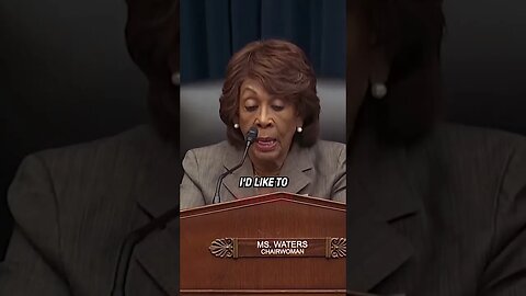 YIKES: Maxine Waters CAUGHT trying to cut hearing before Republican can ask questions