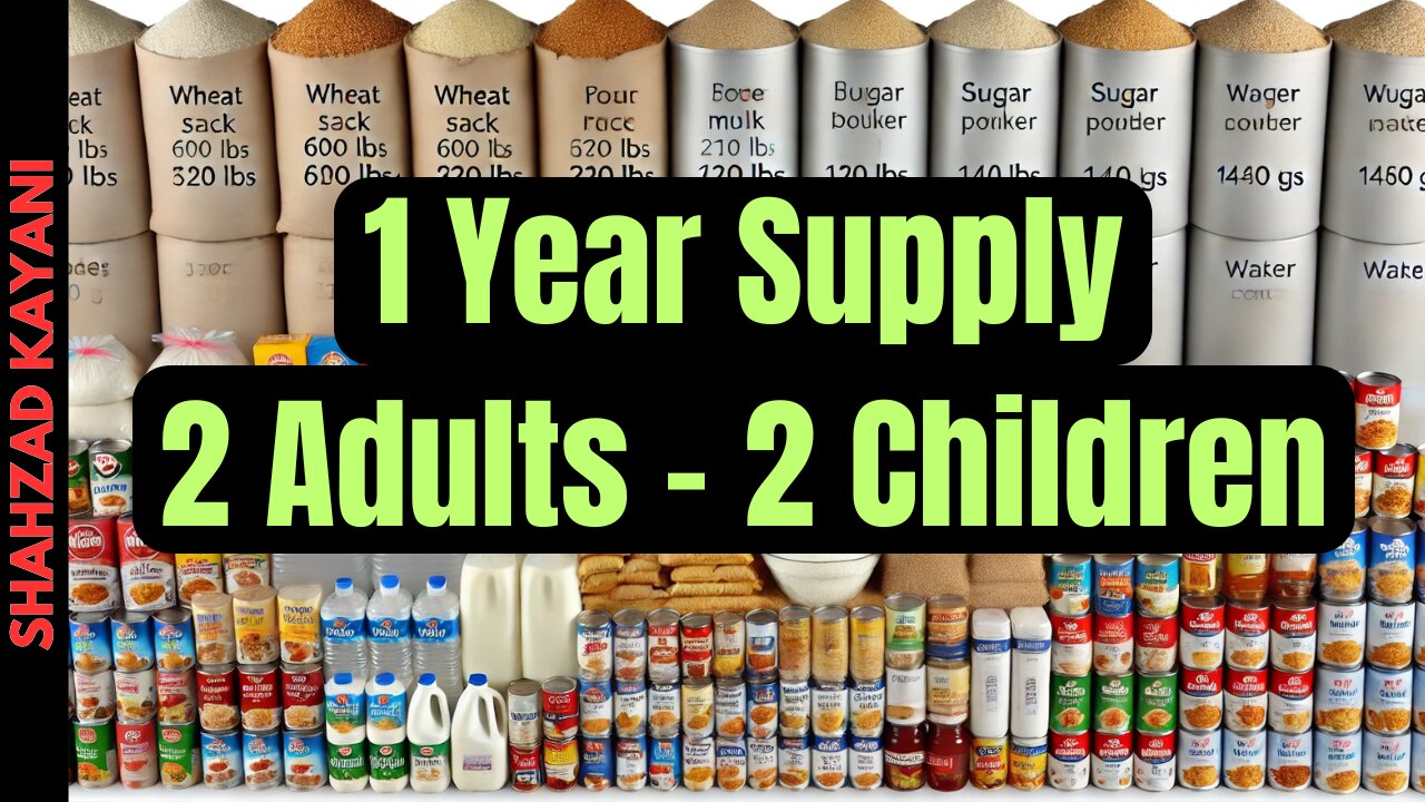 1 Year Supply Of Emergency Food For 4 People - Prepper Pantry