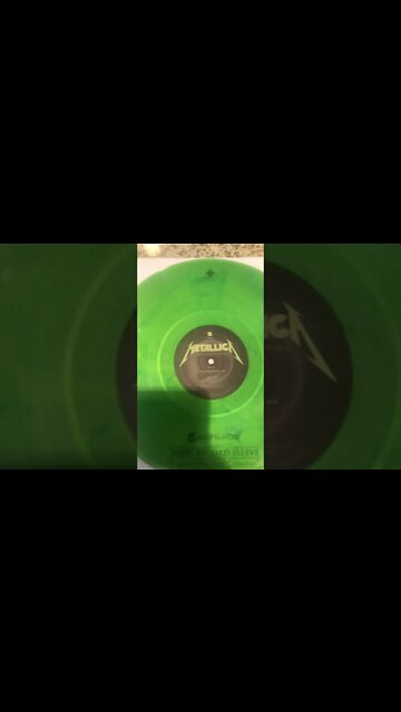 Metallica and Justice for all limited edition green lightning Vinyl