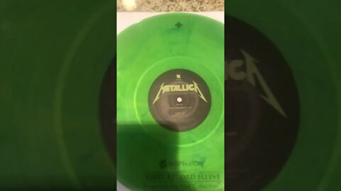 Metallica and Justice for all limited edition green lightning Vinyl