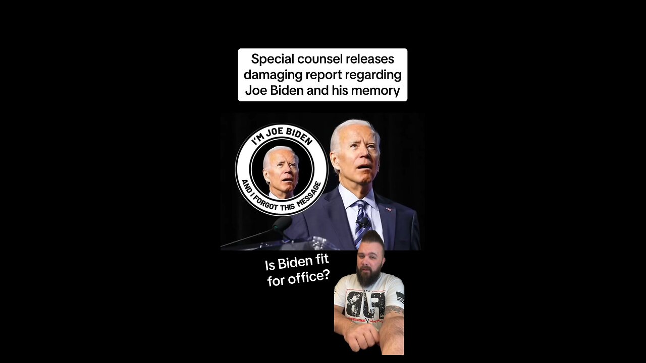 Special counsel deems Biden incompetent due to memory loss