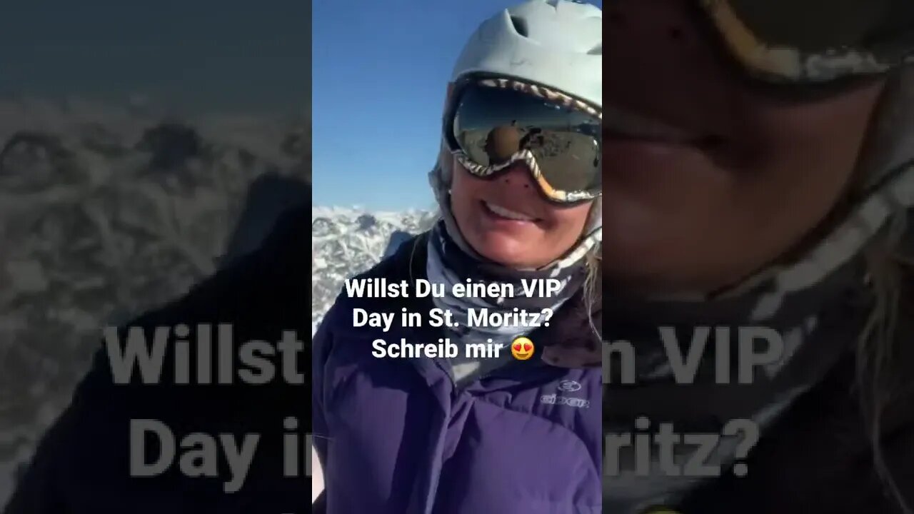 Noch gibt es die Chance für einem VIP Day mit mir in St. Moritz. Schreib mir, wenn es Dich ruft!!