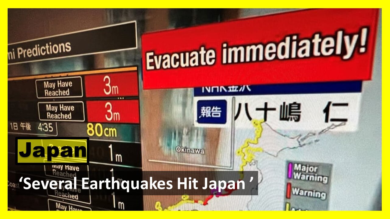 'Several Earthquakes Hit Japan'