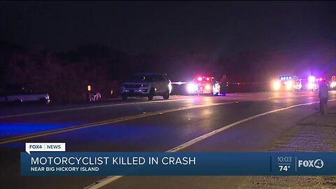 Motorcyclist killed in crash