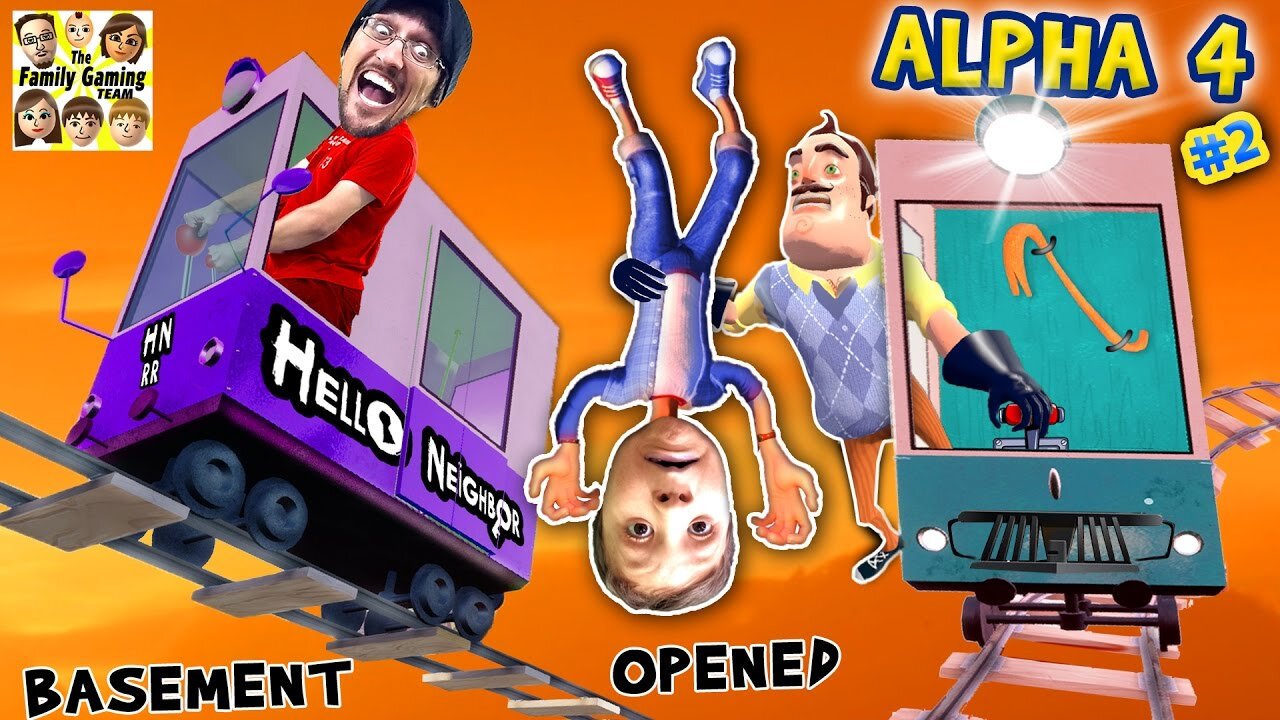 HELLO NEIGHBOR ALPHA 4: CHOO CHOO TRAINS & BOO BOO THANGS🔥 FGTEEV Pt 2 Basement Marts Tips & Tricks