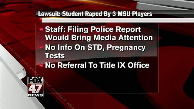 MSU facing federal lawsuit over handling of alleged rape by three basketball players