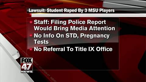 MSU facing federal lawsuit over handling of alleged rape by three basketball players